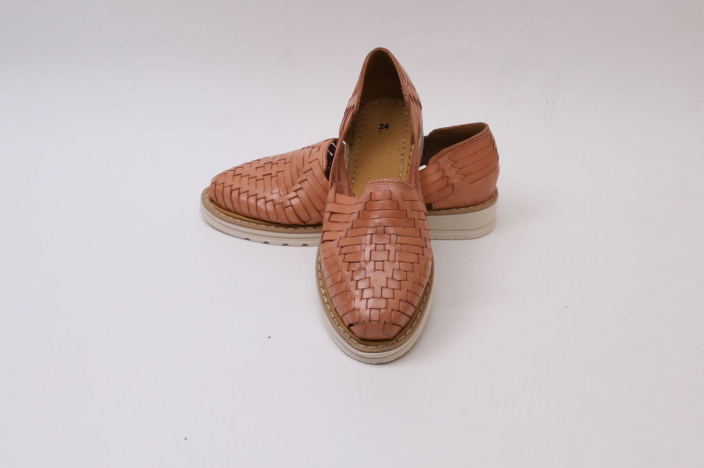 Huarache Rombo, tejido a mano, Natural